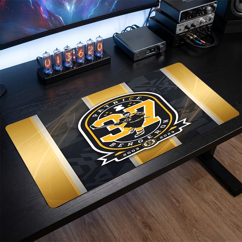 Boston Bruins Pattern Mousepad Anti?Slip Rubber Desk Pad For Gaming Working Desktop Decoration