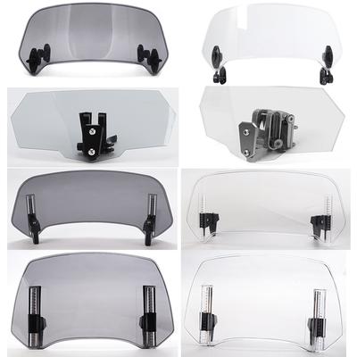 Universal Motorrad Windschutzscheibe Verlängerung Einstellbare Spoiler Clamp-Auf Windschutzscheibe Windabweiser Für BMW KAWASAKI YAMAHA HONDA SUZUKI