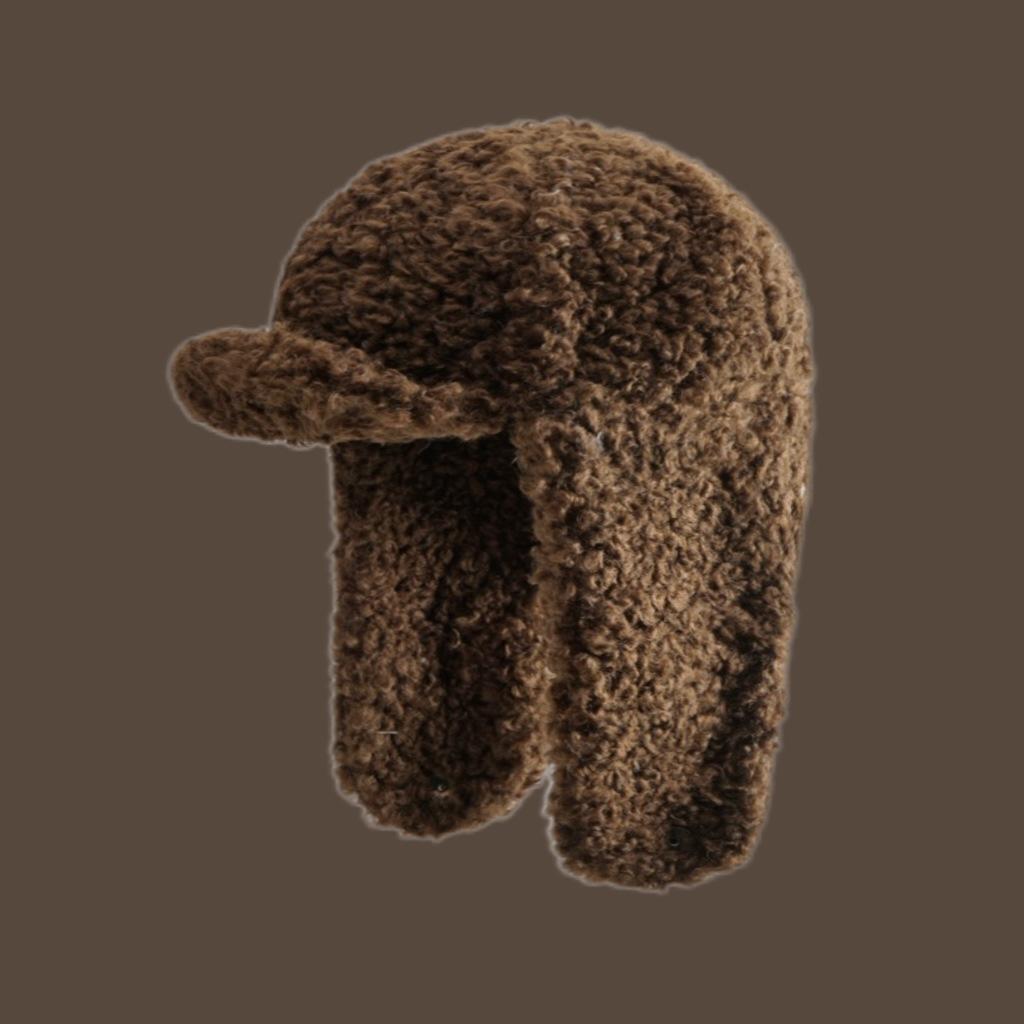 

Плюшевый певец Тедди Ягненок, утолщенный зимой, чтобы согреться, летающий, поющий, защита от холода, поет Лэй Фэн M（56-58cm） темно-коричневого