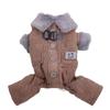 Boy Pet Dog Jumpsuit Coat Corduroy Design Winter Coat Jacket Pet Dog Clothes Apparel