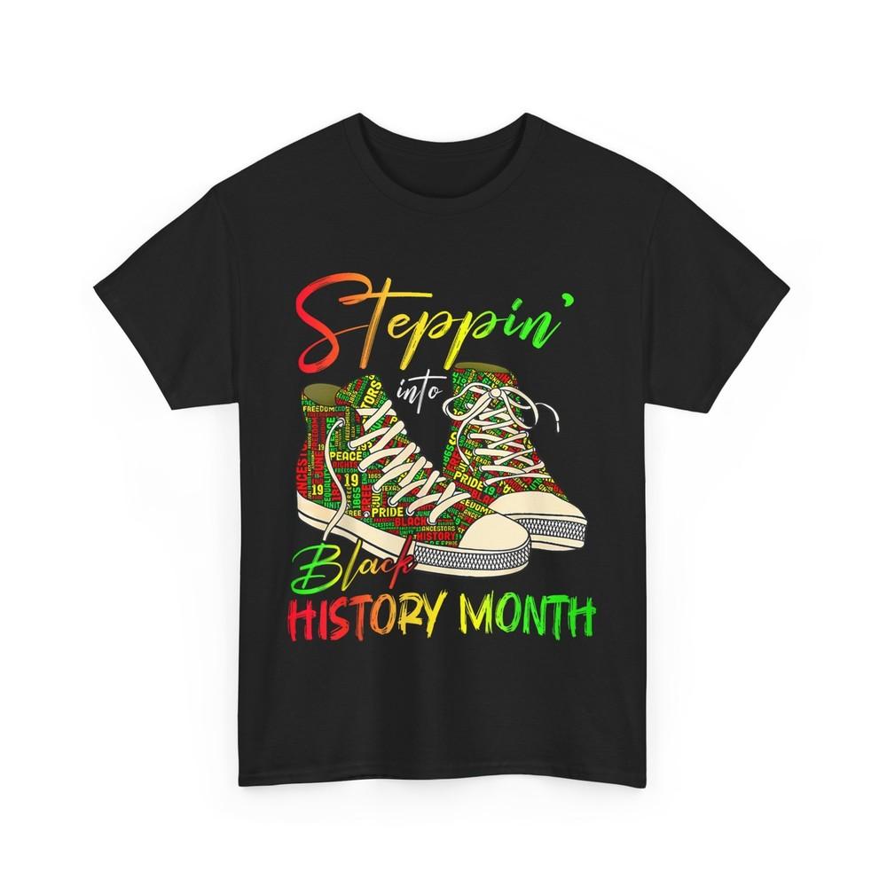 Stepping Into Black History Month Black Girls Sneakers Men T-Shirt Unisex T-Shirt M