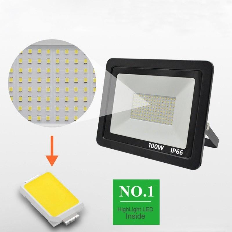 110V/220V 10W 20W 30W 50W 100W Ultra-thin LED Flood Light Floodlight Spotlight IP68 Waterproof Outdoor Garden Lamp