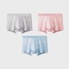 MiiOW 3 Pezzi Intimo da Uomo Intimo Antibatterico in Grafene Intimo in Cotone Morbido e Confortevole Intimo con Angolo Piatto L-5XL