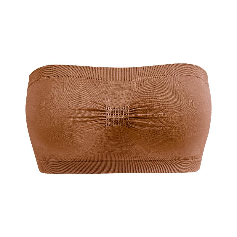 

Бесшовный бюстгальтер-бандо без бретелей большого размера для женщин - Дышащий, без подкладки, облегающий. XL