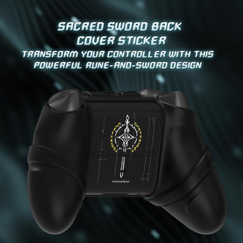 PlayVital Silicone Controller Cover for Xbox Series with Thumb Caps Stickers Grip Shock Absorbing Runes Edition X/S & – Non-Slip Skin, – (Black)