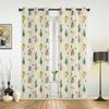 Insect Flowers Plant Vintage Butterfly Curtains for Bedroom Living Room Drapes Kitchen Children's Room Window Curtain Home Decor