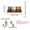DIY Painted Patterns Home Storage Wall Hangings Cute 2D Flat Room Decor Wooden Moving Gift Storage Hooks DIY Hooks 30x23cm
