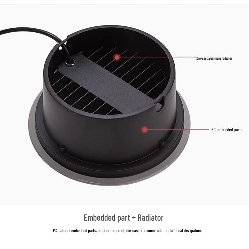 NuFeng 24W Warm Light LED Ground Spotlight