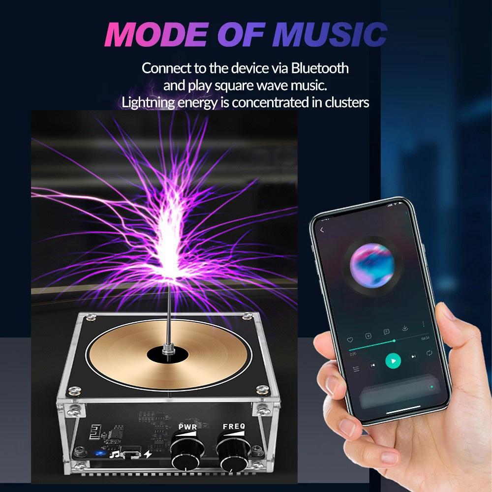 Bluetooth-compatible Music Coil High Power Voltage Pulse Electric Arc Generator