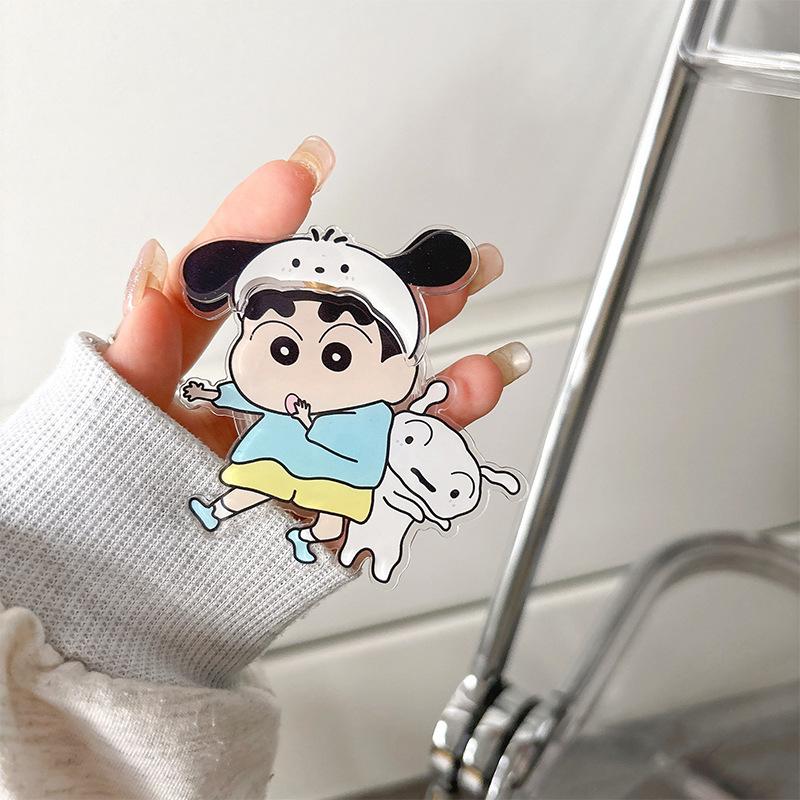 Cartoon Xiaoxin Cute Fun Mobile Phone Airbag Bracket Back Sticker Retractable Desktop Rotatable Watching Drama Support Rack
