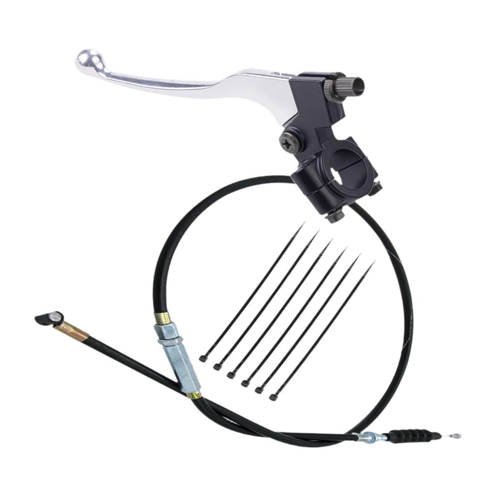 7/8inch Handlebar Left Clutch Lever Clutch Cable, Clutch Wire with Adjuster for Repairing ATV Beach Off Road Motorcycle