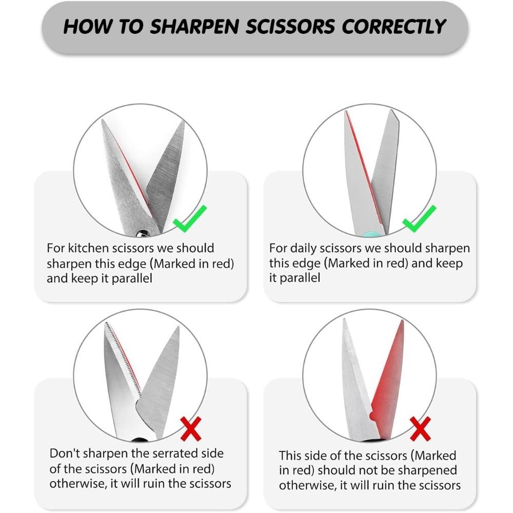 4 in 1 Küchenmesser Schärfer, Tragbares Rutschfestes Basis Multifunktions Messer Schärfset, Küchenhelfer Zubehör