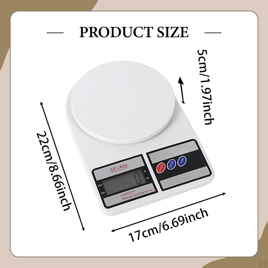 Food Scale Kitchen Practical Grams Ounces Pounds Exact Measuring Meal Prep Multifunction