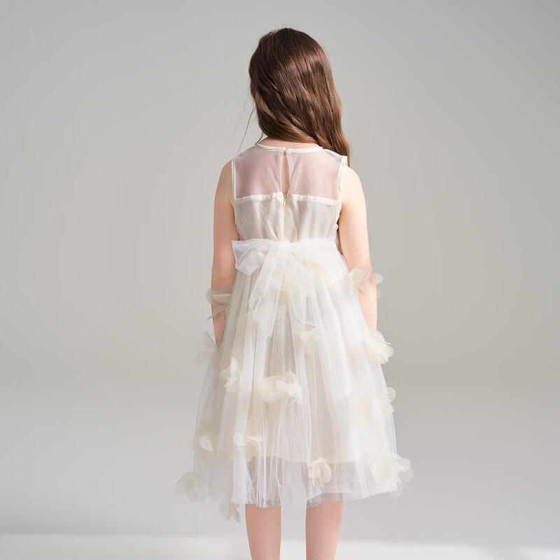 Girls' Summer 3D Floral Sleeveless Dress
