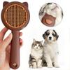 Pet Hair Removal Cleaning Brushing Comb Pet Comb One-Key Hair Removal Cleaning Brush Pet Beauty Cat Floating Hair Massage Comb