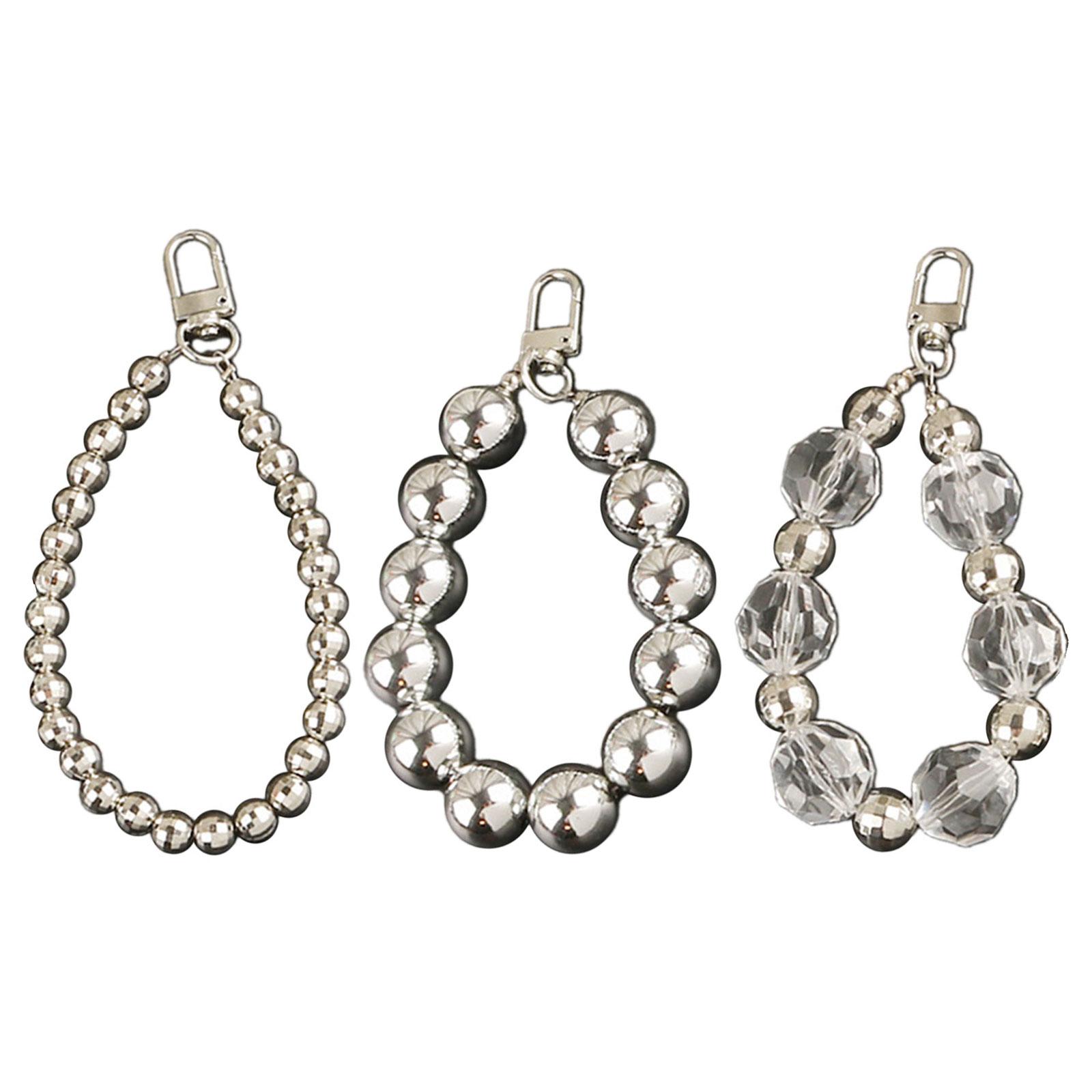 

Модный брелок в виде серебряной металлической сферы, практичный брелок в виде серебряной сферы, портативный бисерный брелок для ключей, украшение для сумки