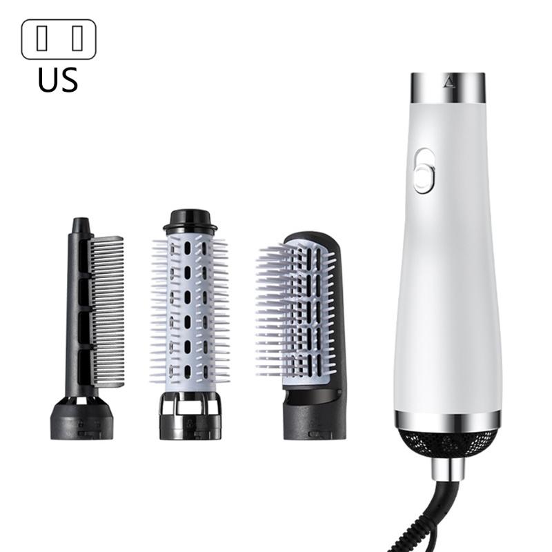 Professional Hair Dryer Brush Blow Rotating Hot Air Comb For Curler Straightener