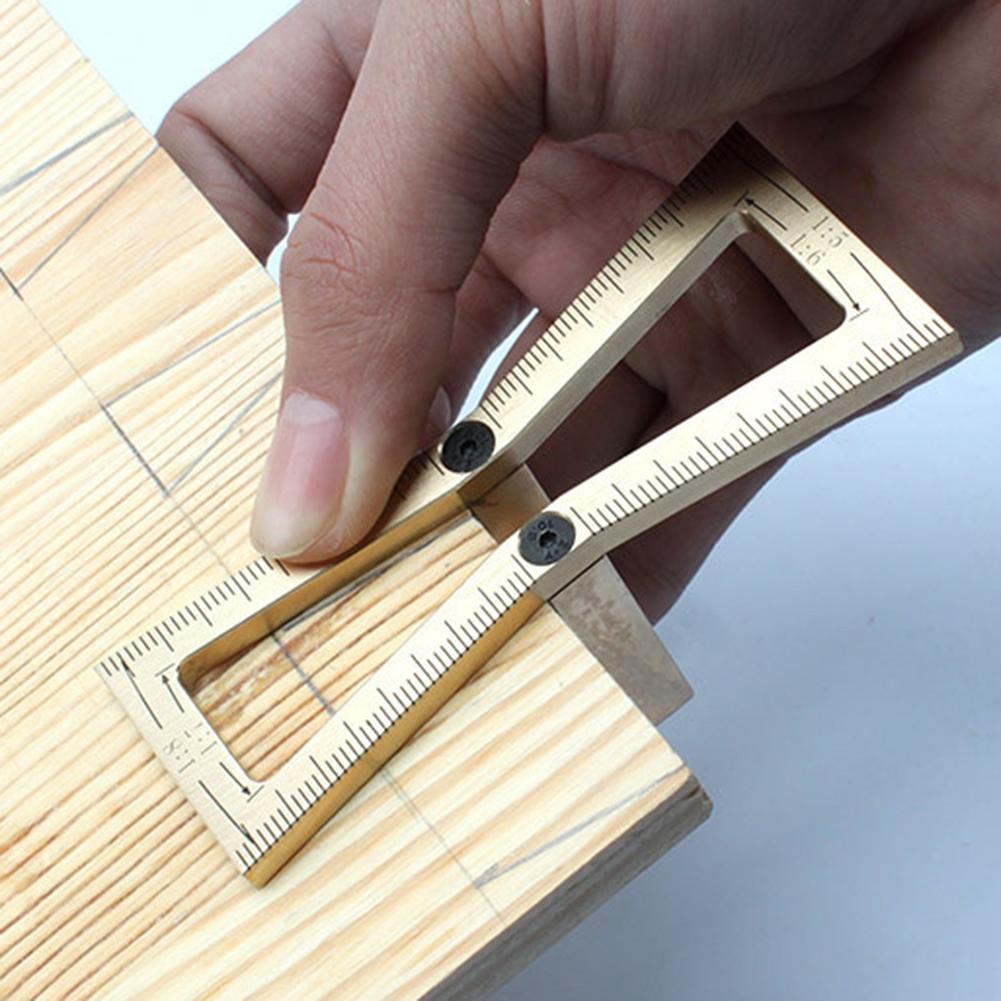2pcs 3/" Angle Ruler 90 Deg positionnement Gauge Woodworking Outil de mesure