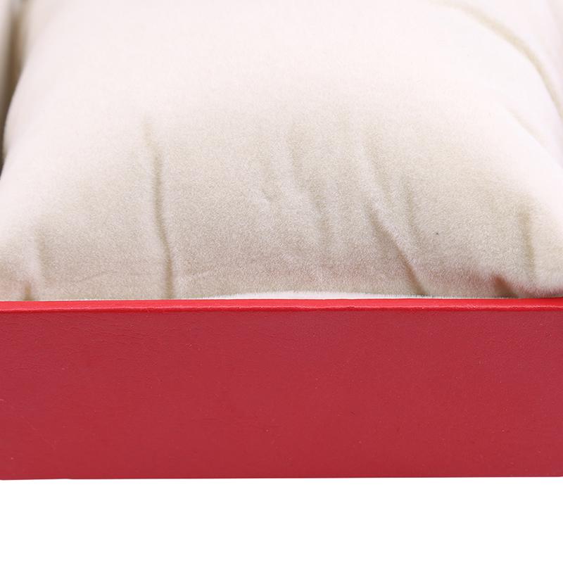 Fashion Watch Box Faux Leather Square Jewelry Watch Case Display Gift Box with Pillow Cushion