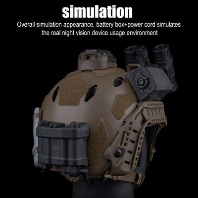 AN/PVS31 Boîtier de batterie Modèle Réglable Casque Tactique Boîte à batterie NVG Paintball Airsoft Tir Chasse Casque Accessoires de vision nocturne