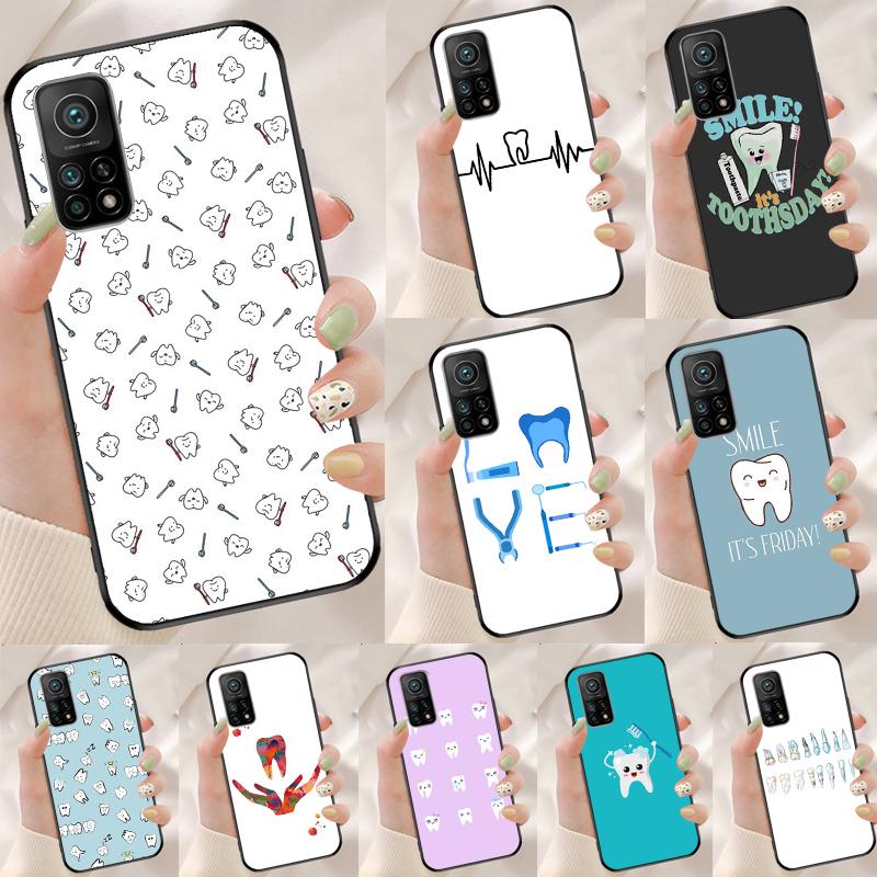 Dentist Dental Tooth Cover For Xiaomi 15 Ultra 13 14 11T 12T 13T 14T Pro POCO X7 Pro X3 X5 X6 M6 F5 F6 Pro Case