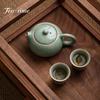 220ml Boutique Ice Flower Ru Kiln Porcelain Xishi Teapot Boutique Pot Cup Set Tea Brewing Kettle Tableware Accessories Ornaments
