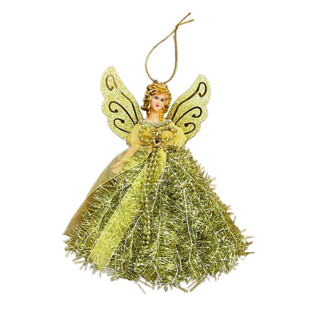 Three-Dimensional Angel Lace Ornament: Creative Christmas Tree Decoration.