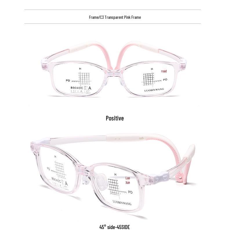 Children's Lightweight Silicone TR Eyeglass Frames for Myopia Control