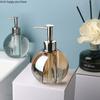 Transparent Crystal Glass Lotion Bottle Hand Sanitizer Bottles Shower Gel Bottle Shampoo Bottles Soap Dispenser Bathroom Product