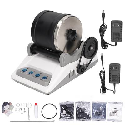 Kit de Pulidora de Rocas HS-403 Juguete Eléctrico de Pulidora de Rocas DIY con Piedras Preciosas en Bruto Grano de Pulido para Adultos Niños Máquina de Pulir