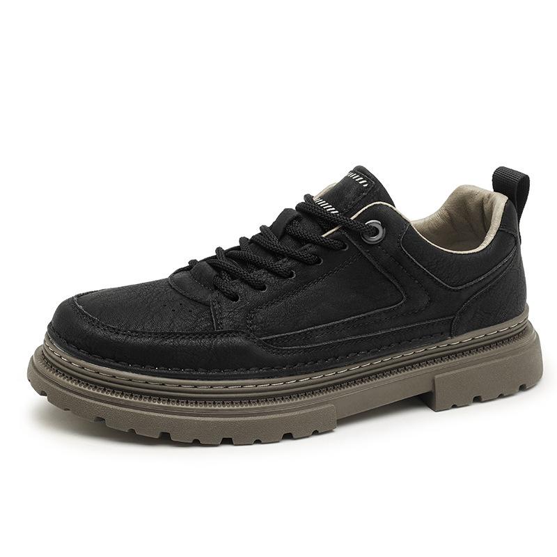 Leather shoes new autumn low-top platform Martin boots British business casual shoes