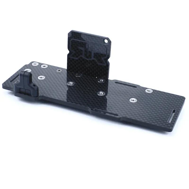 Carbon Fiber Simulation Battery Tray Set Battery Box for 1/8 ARRMA TYPHON KRATON MOJAVE NOTORIOUS Car Truck Upgrade Parts