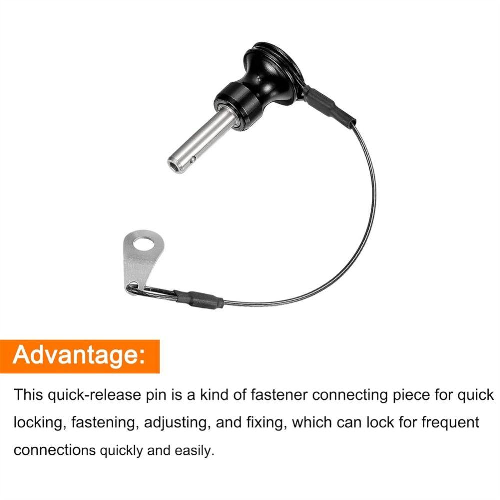 Diameter 6mm with Button Handle Stainless Steel Quick Release Pin High Quality with 21cm Wire