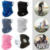 1pc Ice Silk Full Face Mask Summer Sun Protection Breathable Windproof Full For Cycling Hiking Outdoor Activities Hiking Hunting