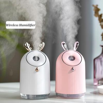 Bezprzewodowy nawilżacz powietrza z baterią 800 mAh, ultradźwiękowy, chłodna mgiełka, uroczy nawilżacz, dyfuzor olejków eterycznych do aromaterapii