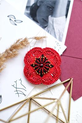 Set for Bead Embroidery Decorations On Natural Artistic Canvas Abris Art Plants