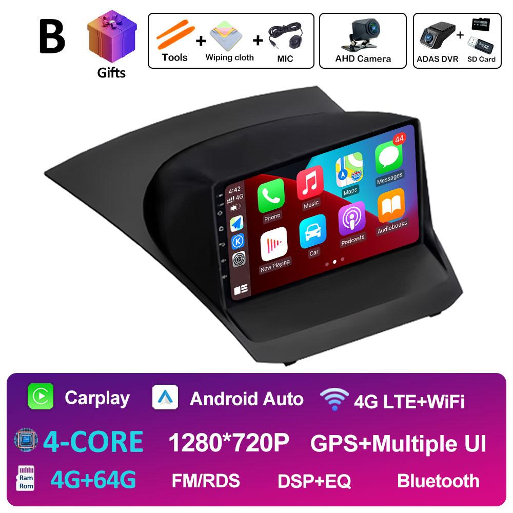 For Ford Fiesta Mk7 2009 2010 2011 2012 2013 - 2017 Android Smart System 2.5D Touch Screen Bluetooth DSP Stereo Auto Tools WIFI