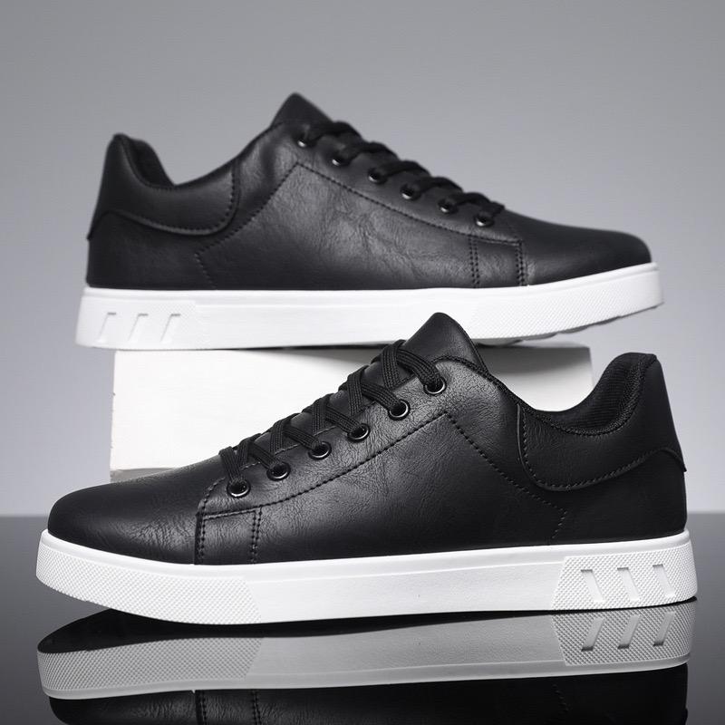 Men's Sneakers High Quality Leather Casual Shoes Fashion Platform Vulcanize Shoes for Men Street Skateboard Shoe Tenis Masculino
