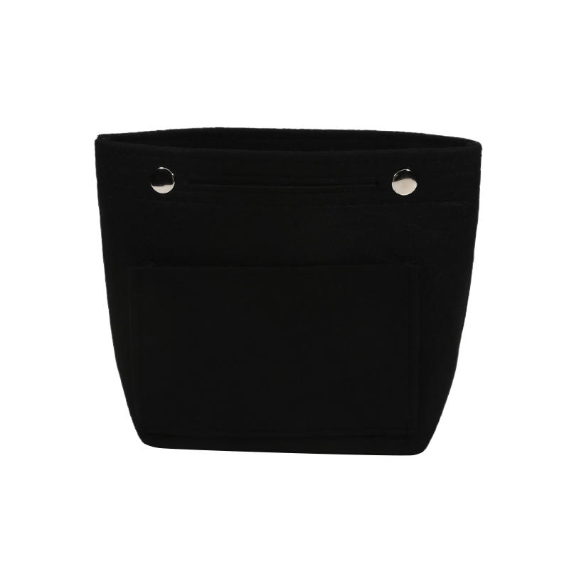 

Маленький креативный фетровый органайзер для кошелька, вставка, косметичка, многофункциональный дорожный органайзер для сумки-тоут, карман для женщин One Size чёрный