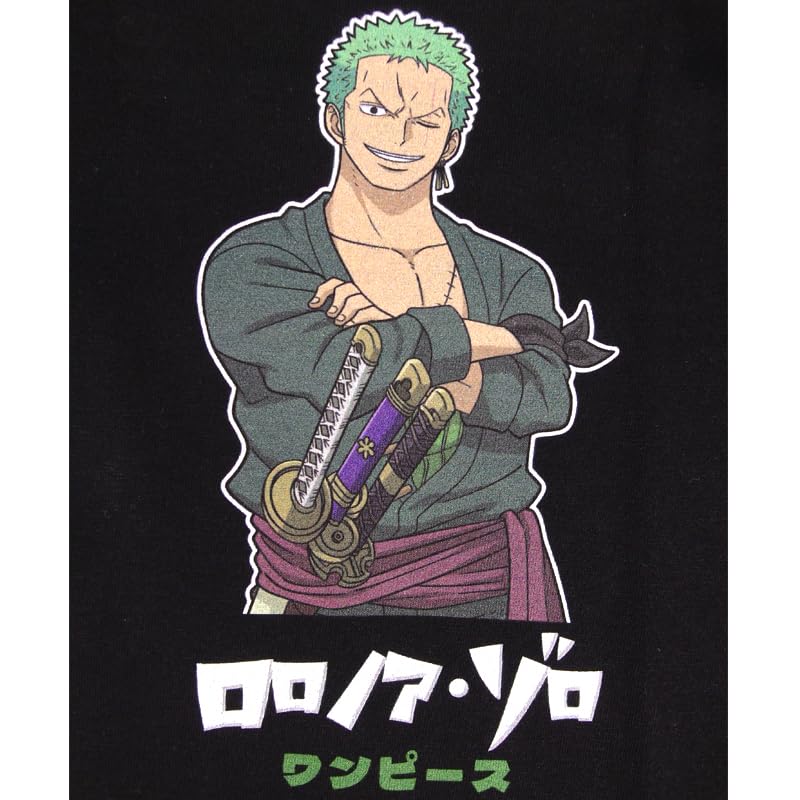 EVERSOUL ONE PIECE Short Straw Hat Character Size L T-Shirt, Sleeve, Zoro, Sanji, Luffy, Chopper, Nami, Pirates, Zoro, Merchandise, Anime, Men's,