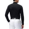 Fila Golf Series Fashion Comfortable Soft Pullover Long Sleeve T-Shirt Men Tops Black A11M445222F-BK