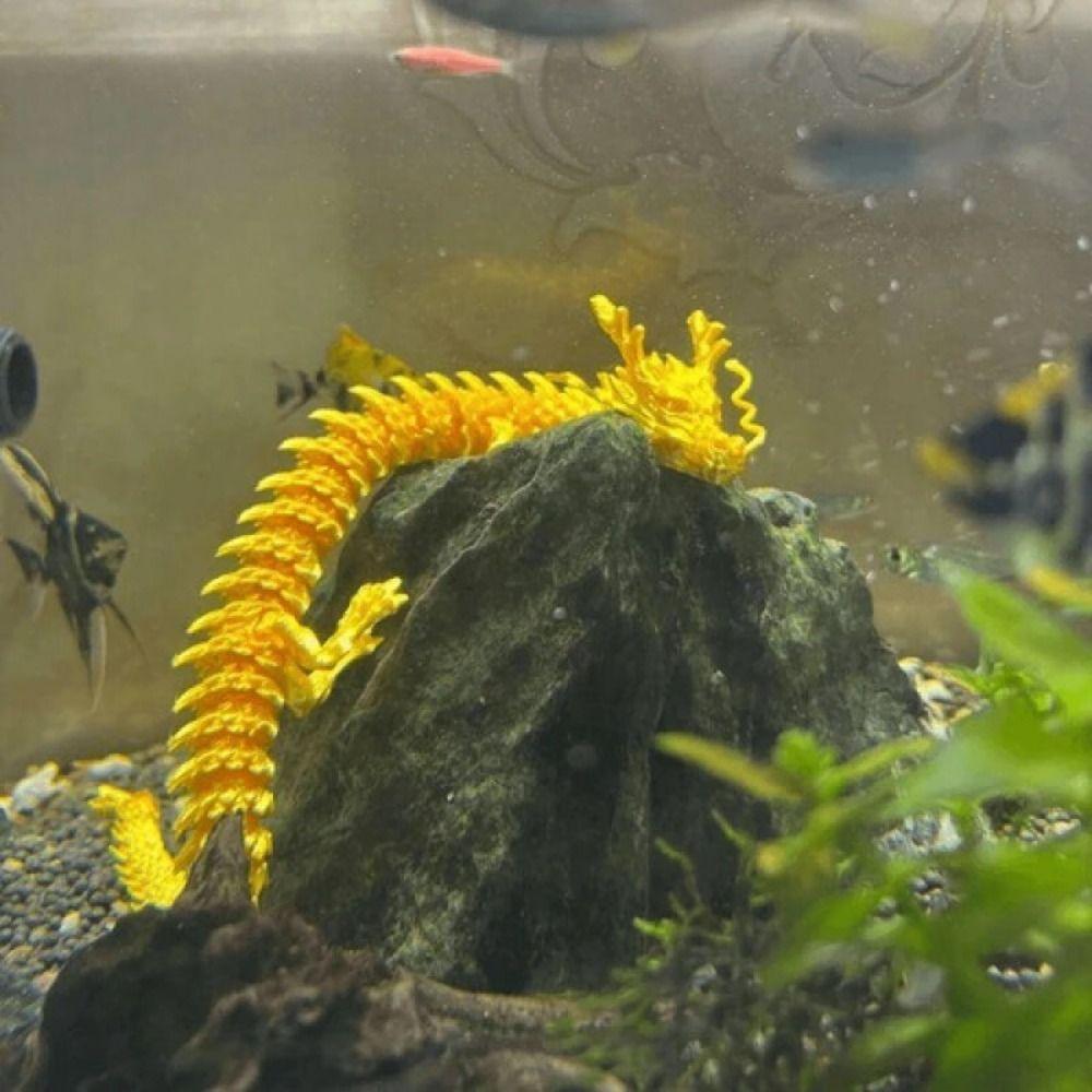 3D Articulated Chinese Dragon Long Chinese Dragon Ornament Joint Movable Dragon Model  Office