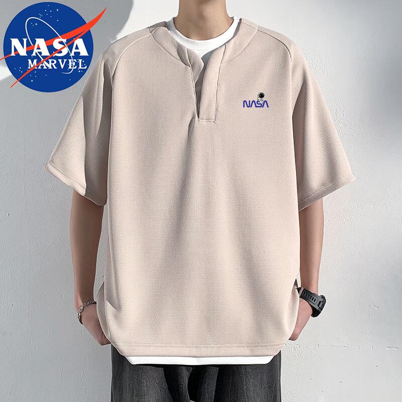NASA MARVEL Men s Faux Two-Piece Short Sleeve T-Shirt M