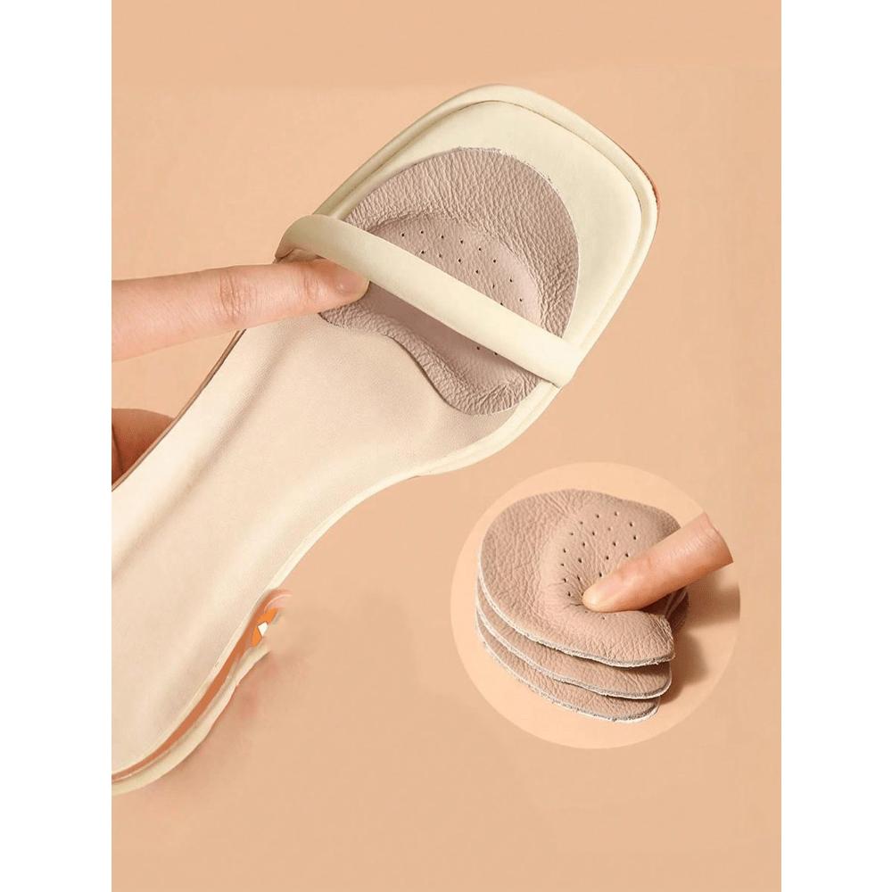 

1pair Women s Half Size Shoe Inserts, Anti-Slip Breathable Sweat-Absorbing Foot Pads абрикосовий