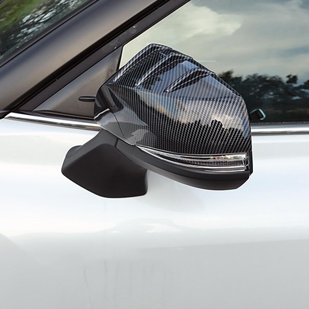 For Toyota Sienna 2024 2024 Carbon Fiber Color Side Mirror Cover Chrome Rear View Mirror Trim Exterior Color Change Sticker