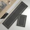 Rug for Kitchen Floor Mat Water-absorbing Non-slip Foot Mats Runway Long Carpet Black Carpets Minimalist Home Decoration Rugs