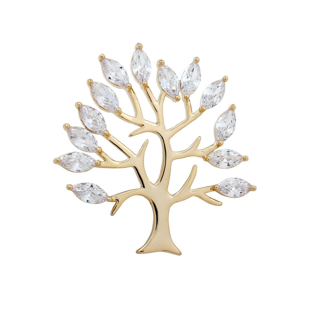Luxury Zirconia Brooch: Fashionable Unisex Corsage with Anti-Exposure Lapel Buckle