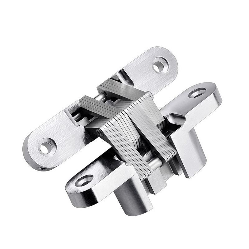 1/2 Pcs Zinc Alloy Concealed Door Folding Door Concealed Cross Hinge Concealed Door Wooden Door Concealed Hinge Concealed