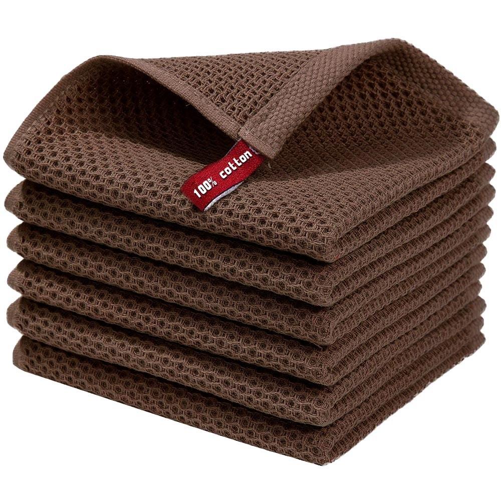 Pure Katoen Wafel Keukenhanddoek Met Absorberend Stof Voor Thuisgebruik