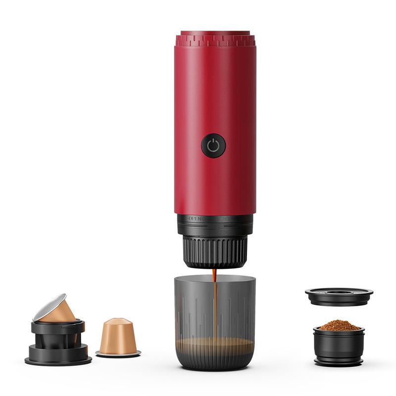 Compact Multi-Purpose Electric Coffee Maker: For Home, Travel, Outdoor, Powder & Capsule Use